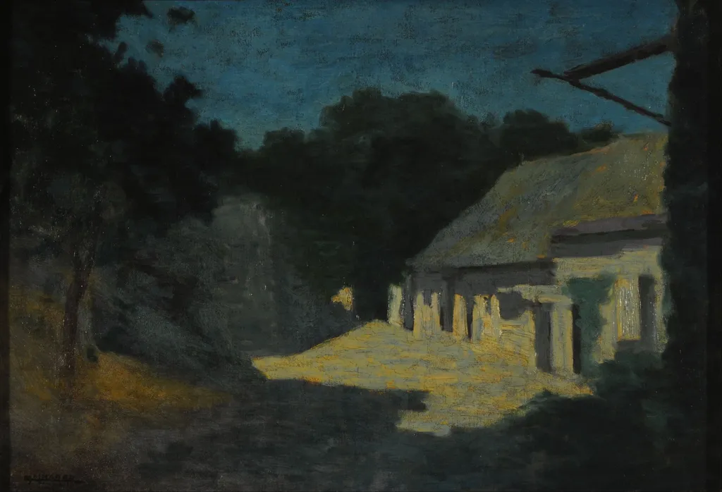 Nocturno, by Martín Malharro, oil, 1910