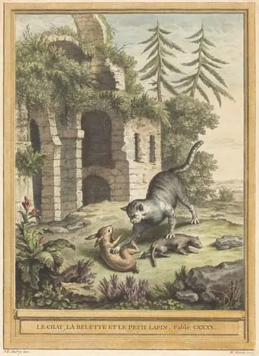 Le chat, la balette et le petit lapin (The Cat, the Weasel, and the Rabbit), by Martin Marvie