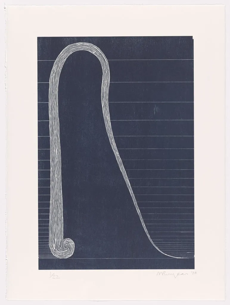 Untitled, by Martin Puryear, ink, 2020