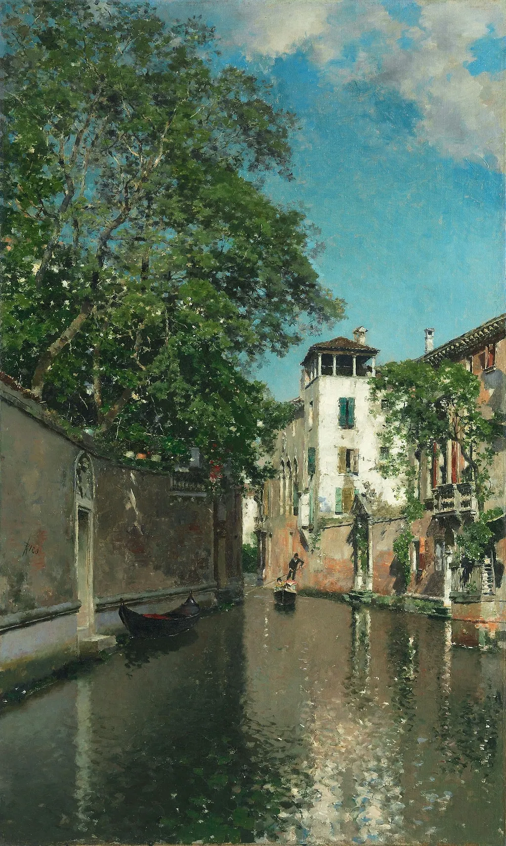 Canal in Venice, by Martín Rico, oil, 1892