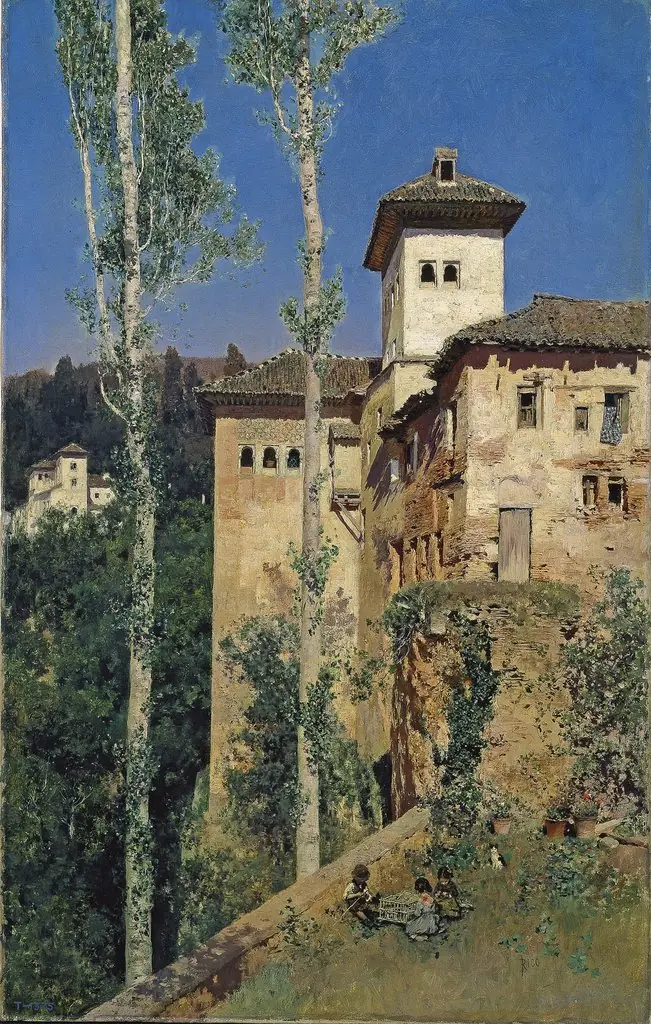 La Torre de las Damas in the Alhambra, Granada, by Martín Rico