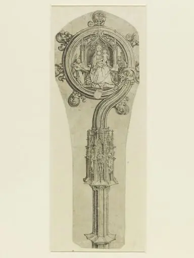 A Bishop's Crozier, by Martin Schongauer