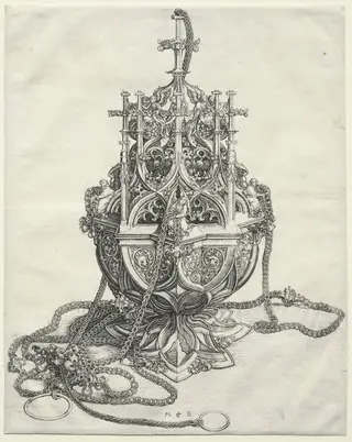 A Censer, by Martin Schongauer