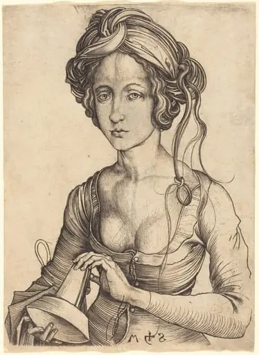 A Foolish Virgin, by Martin Schongauer