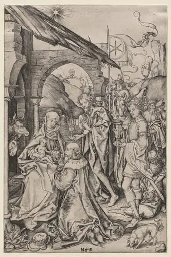 Adoration of the Magi, by Martin Schongauer