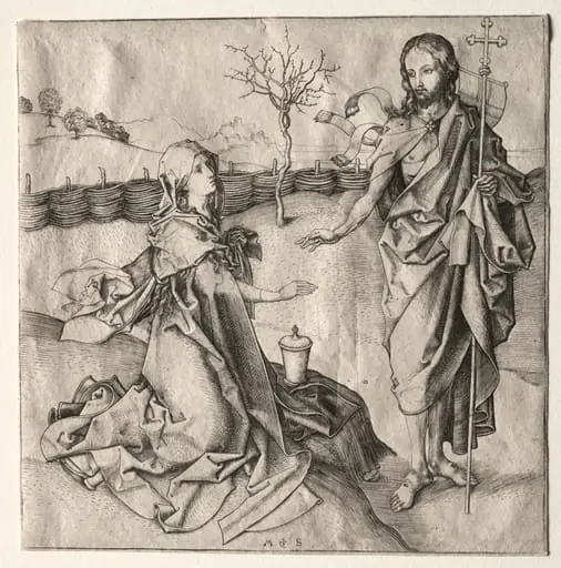 Christ Appearing to the Magdalen, by Martin Schongauer