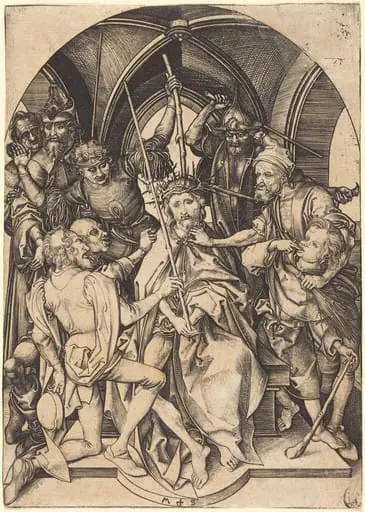 Christ Crowned with Thorns, by Martin Schongauer