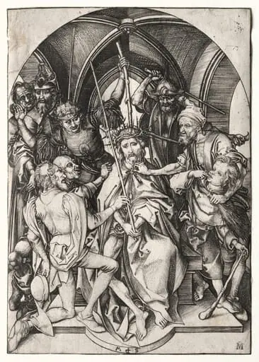 Christ Crowned with Thorns, by Martin Schongauer