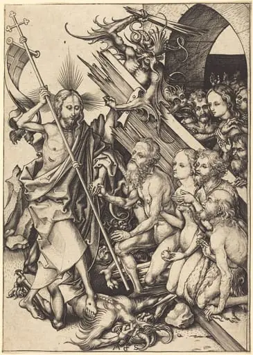 Christ in Limbo, by Martin Schongauer