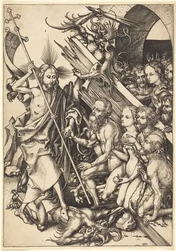 Christ in Limbo, by Martin Schongauer