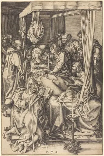 Death of the Virgin, by Martin Schongauer