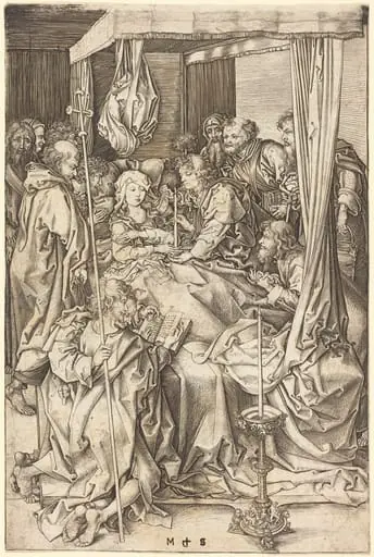 Death of the Virgin, by Martin Schongauer