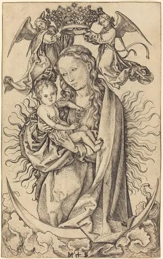 Madonna on the Crescent, by Martin Schongauer