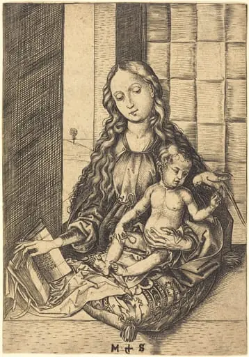 Madonna with a Parrot, by Martin Schongauer