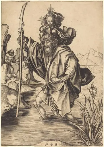 Saint Christopher, by Martin Schongauer