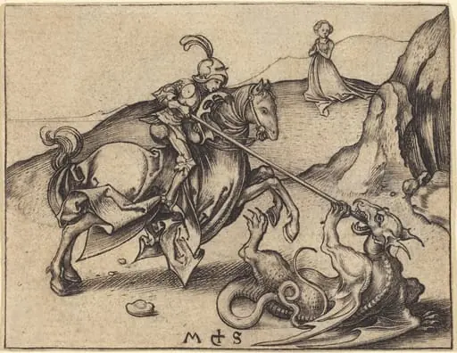 Saint George, by Martin Schongauer