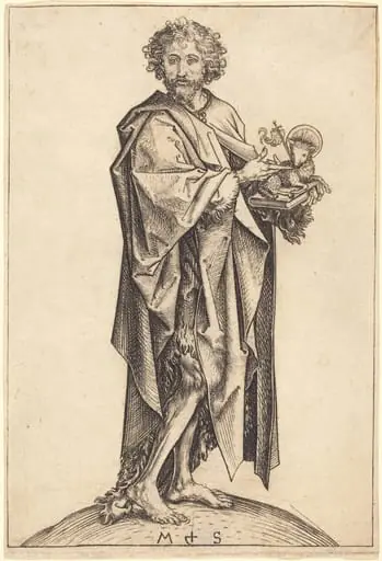 Saint John the Baptist, by Martin Schongauer