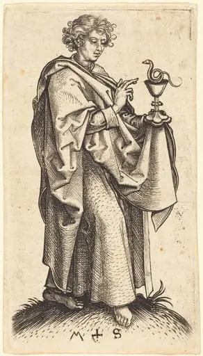 Saint John the Evangelist, by Martin Schongauer
