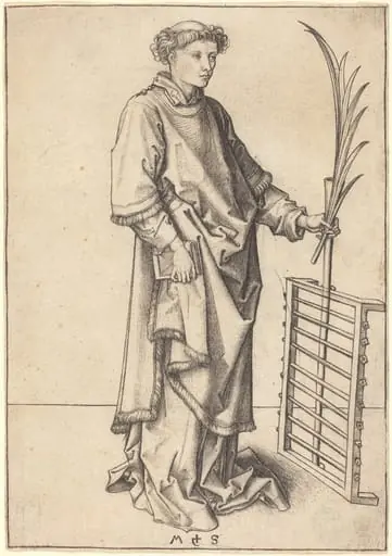Saint Lawrence, by Martin Schongauer