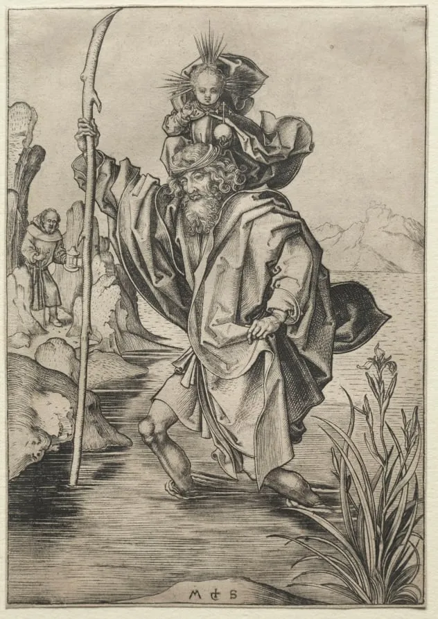 St. Christopher, by Martin Schongauer, 1478