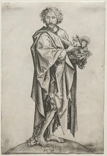 St. John the Baptist, by Martin Schongauer