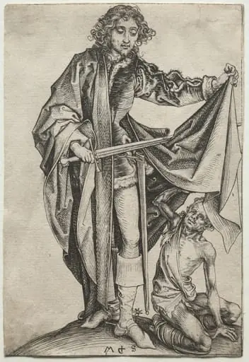 St. Martin, by Martin Schongauer