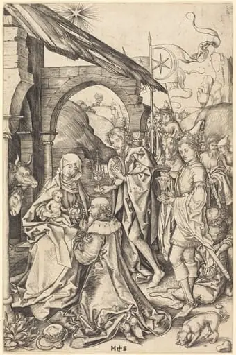 The Adoration of the Magi, by Martin Schongauer