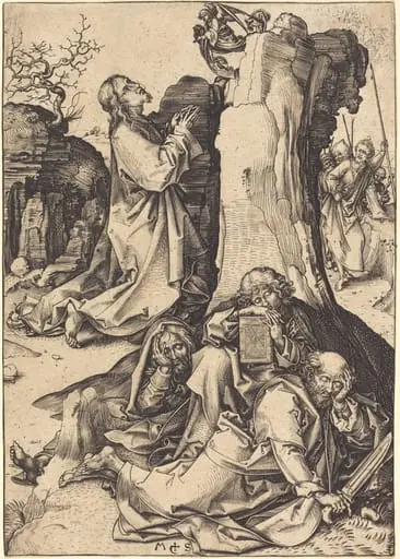 The Agony in the Garden, by Martin Schongauer