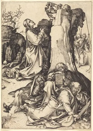 The Agony in the Garden, by Martin Schongauer