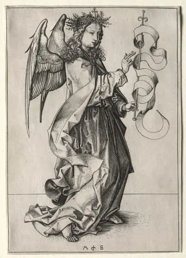 The Angel of the Annunciation, by Martin Schongauer
