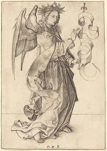 The Archangel Gabriel, by Martin Schongauer
