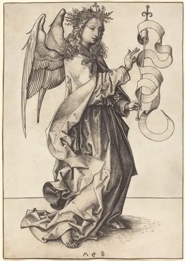 The Archangel Gabriel, by Martin Schongauer