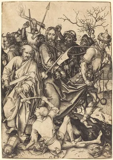 The Betrayal and Capture of Christ, by Martin Schongauer