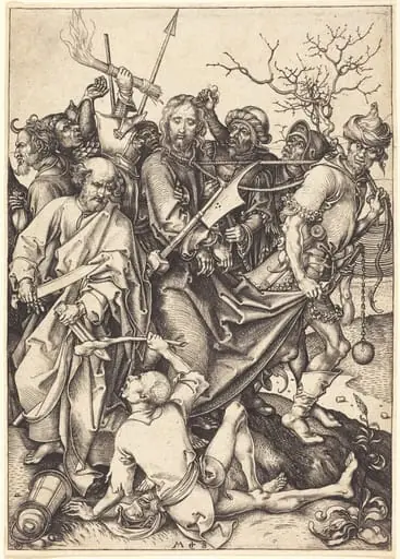 The Betrayal and Capture of Christ, by Martin Schongauer