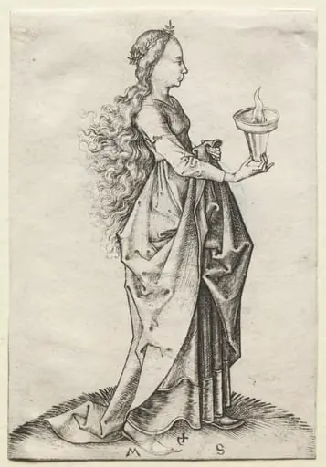 The Fifth Wise Virgin, by Martin Schongauer