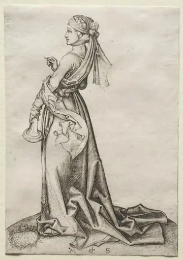 The First of the Foolish Virgins, by Martin Schongauer