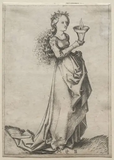 The First Wise Virgin, by Martin Schongauer