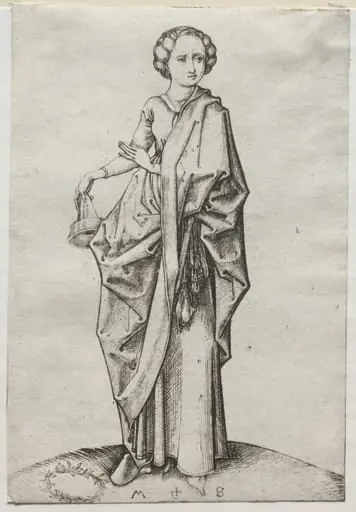 The Fourth of the Foolish Virgins, by Martin Schongauer