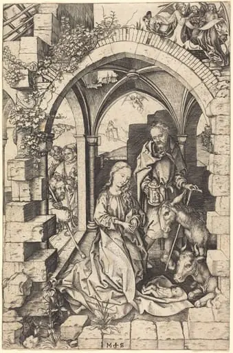 The Nativity, by Martin Schongauer