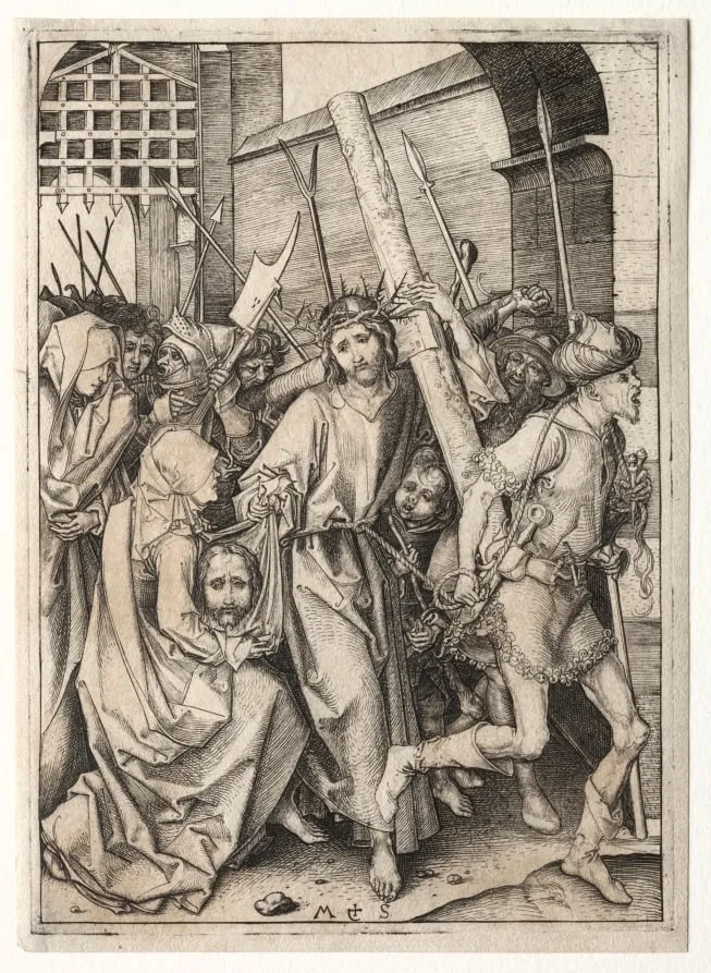 The Passion: Christ Bearing the Cross, by Martin Schongauer, 1480