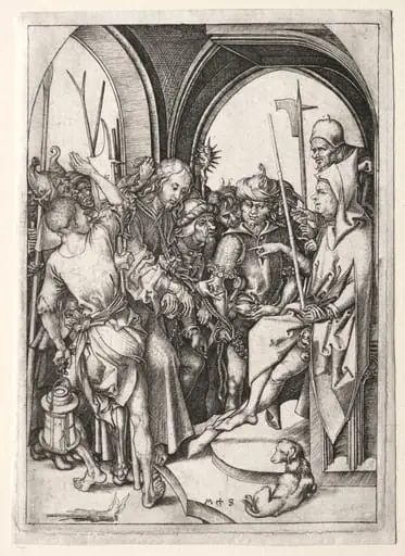 The Passion: Christ Before Annas, by Martin Schongauer
