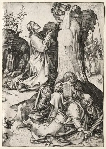 The Passion: The Agony in the Garden, by Martin Schongauer
