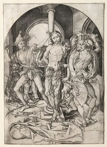 The Passion: The Flagellation, by Martin Schongauer