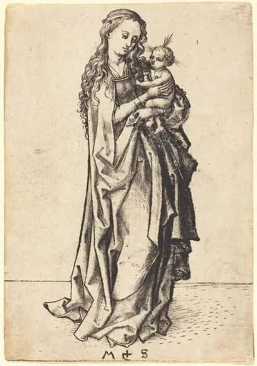 The Small Madonna and Child, by Martin Schongauer