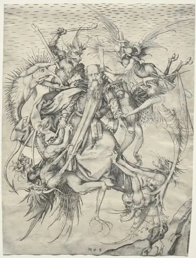 The Temptation of St. Anthony, by Martin Schongauer