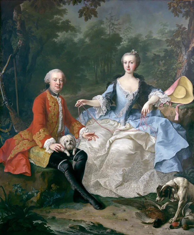 Count Giacomo Durazzo in the Guise of a Huntsman with His Wife
