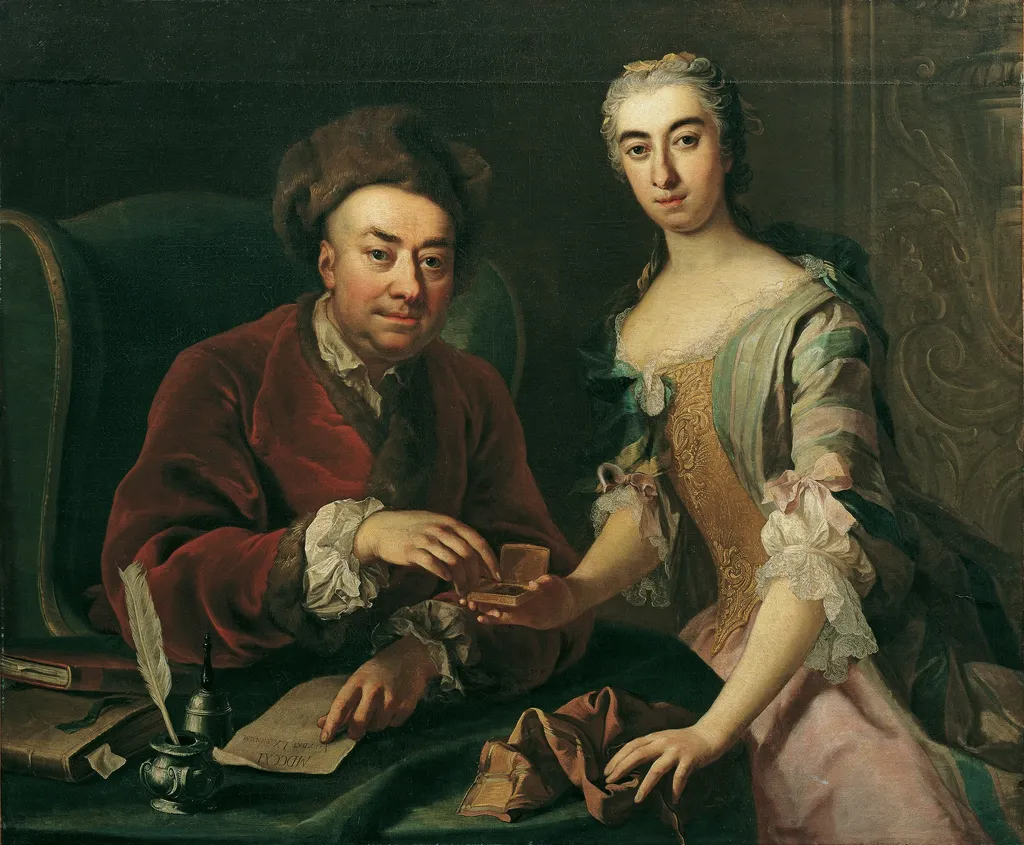 Double Portrait, by Martin van Meytens, oil, 1740