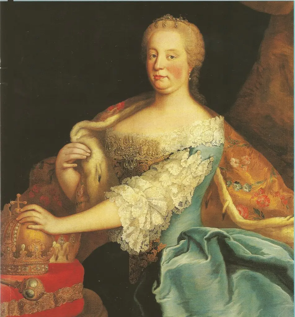 Empress Maria Theresa as Queen of Hungary., by Martin van Meytens