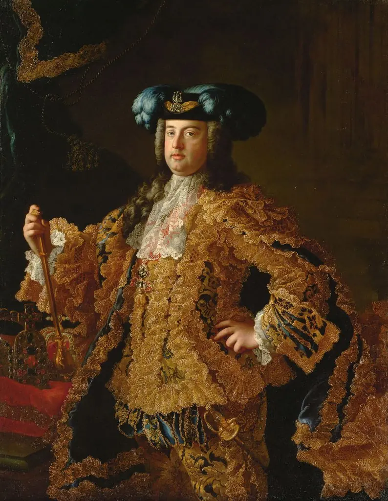 Herzog Franz (I.) Stephan von Lothringen (1708-1765), in reichem Hofkleid, Kniestück, by Martin van Meytens