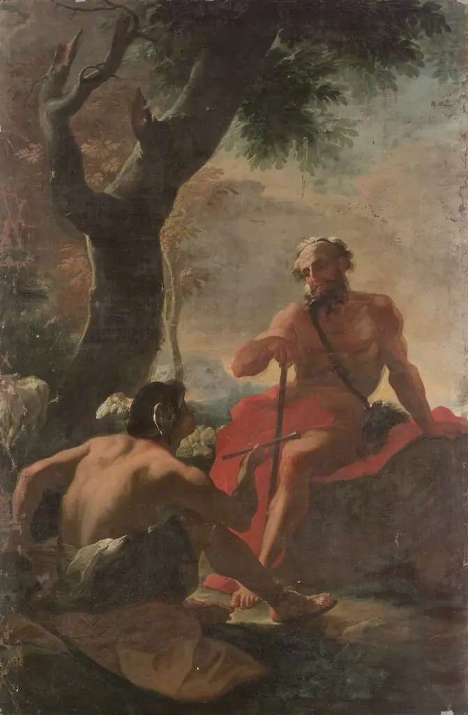 Merkur und Argus, by Martino Altomonte